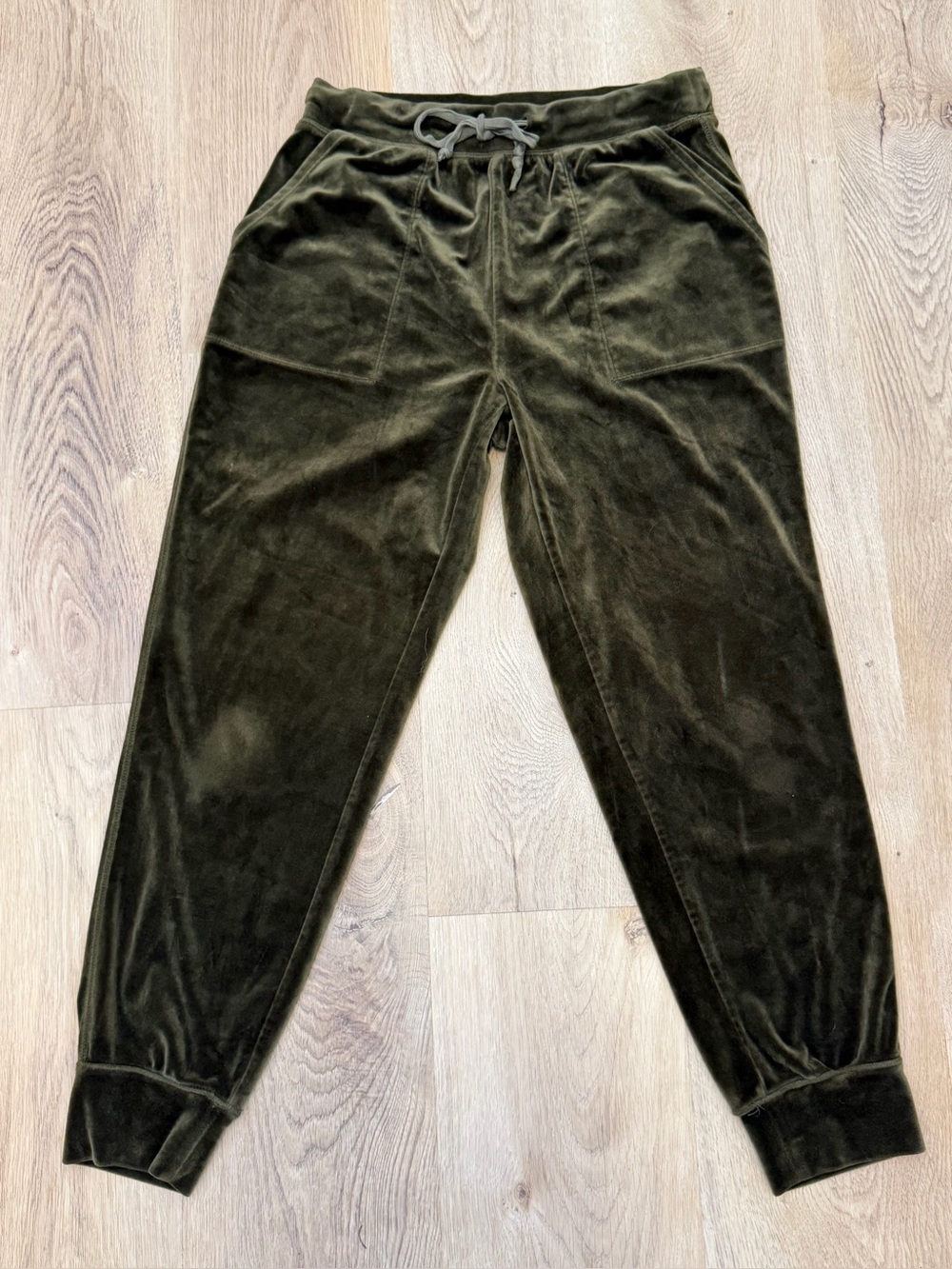 Saturday Sunday by Anthropologie Olive Velour Joggers